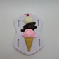 Ice cream grinding pad flop